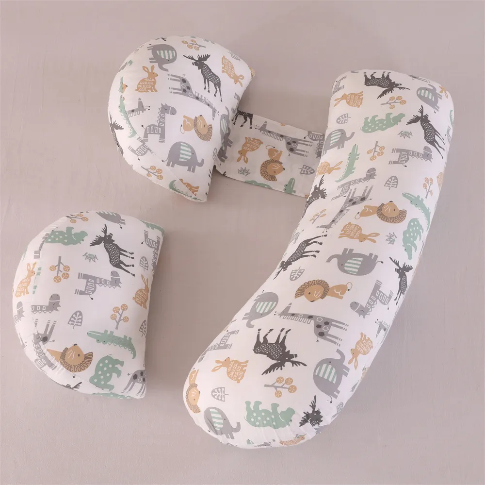 Maternity Pillow Waist Support Pillow Multi-functional U-shape Pillow Pregnancy Belly Support Pillow Nursing Cushion - All Cotton Animal World