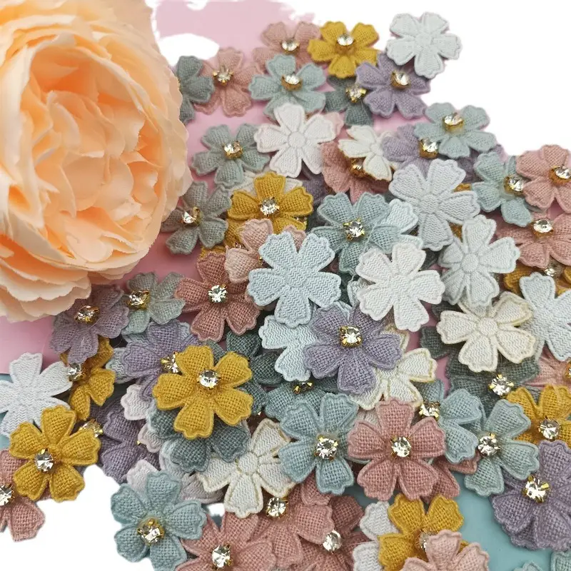 Five Petal Flower Ultrasonic Children Headwear Barrettes DIY Ornament Accessories