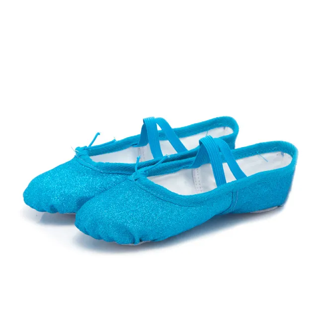 Golden Folk Dance Cat's Paw Performance Ballet Dancing Shoes Blue - Shop at LoveMi