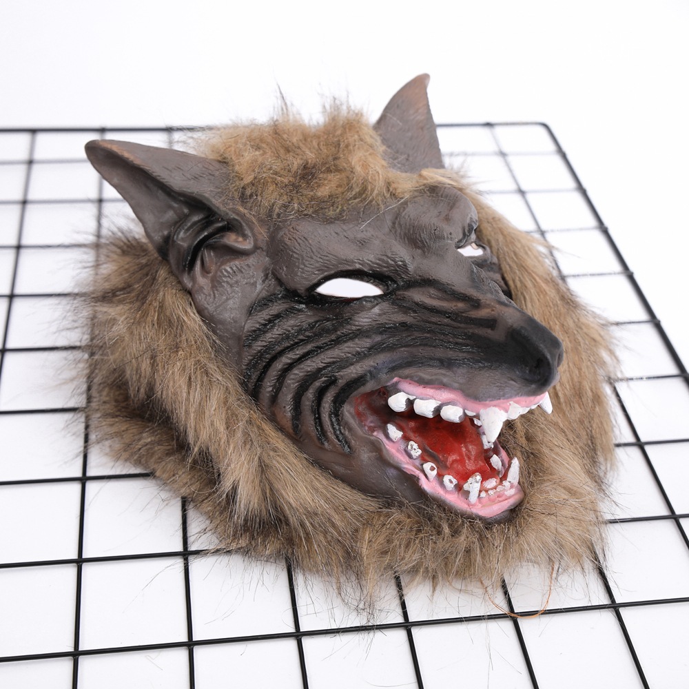 Title 17, Volledige wolfskop capuchonmasker voor cosplay ...