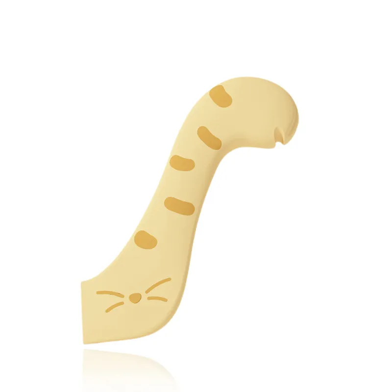 Pet Cat Jar Spoon Cat Multifunctional Can Openers Pet Wet Feeding Spoon Open Lid Cat Jar Spoon - Yellow Canned Spoon