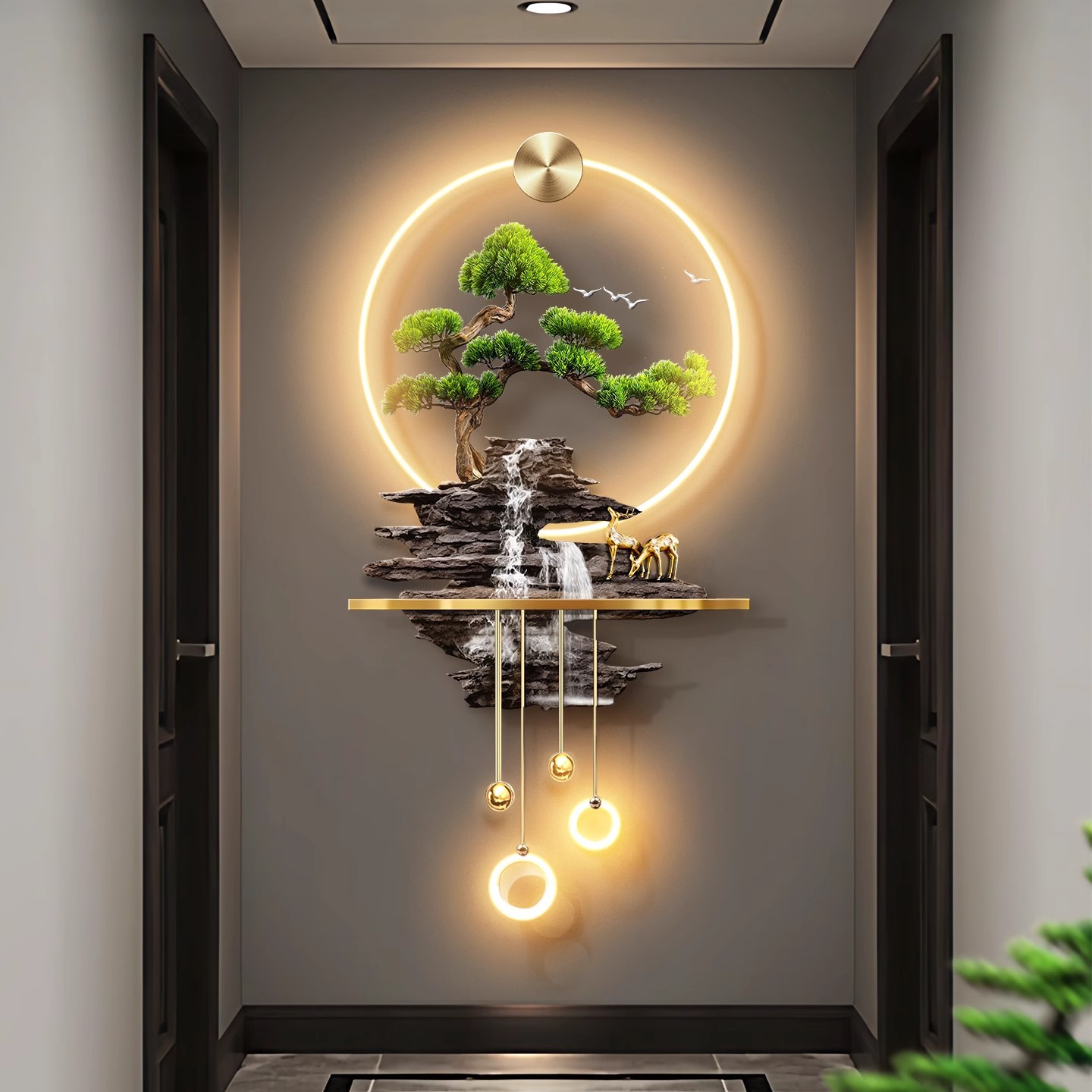 High-end Atmospheric Lighting Artwork For The Entryway Or Hallway