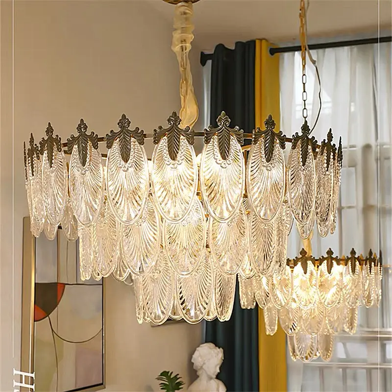 Glass Chandelier Living Room Simple Creative Bedroom