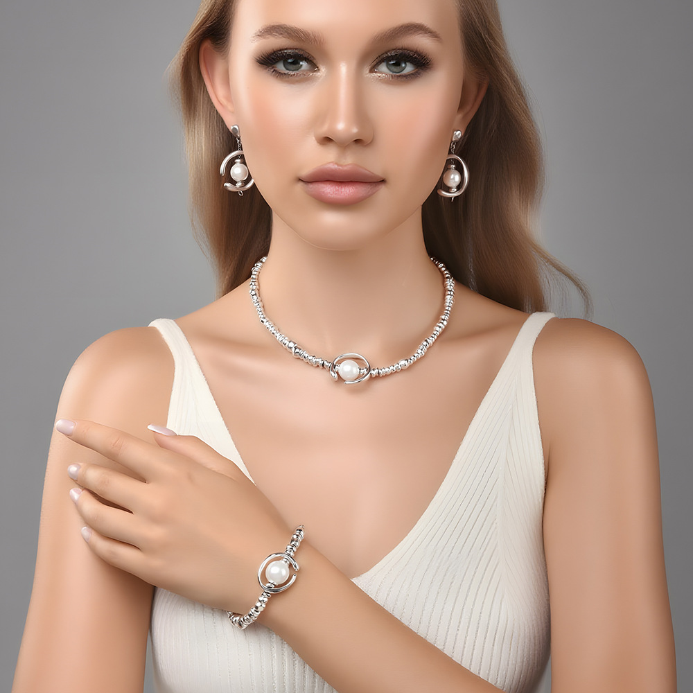 Affordable Luxury Bracelet And Minimalist Earring Set