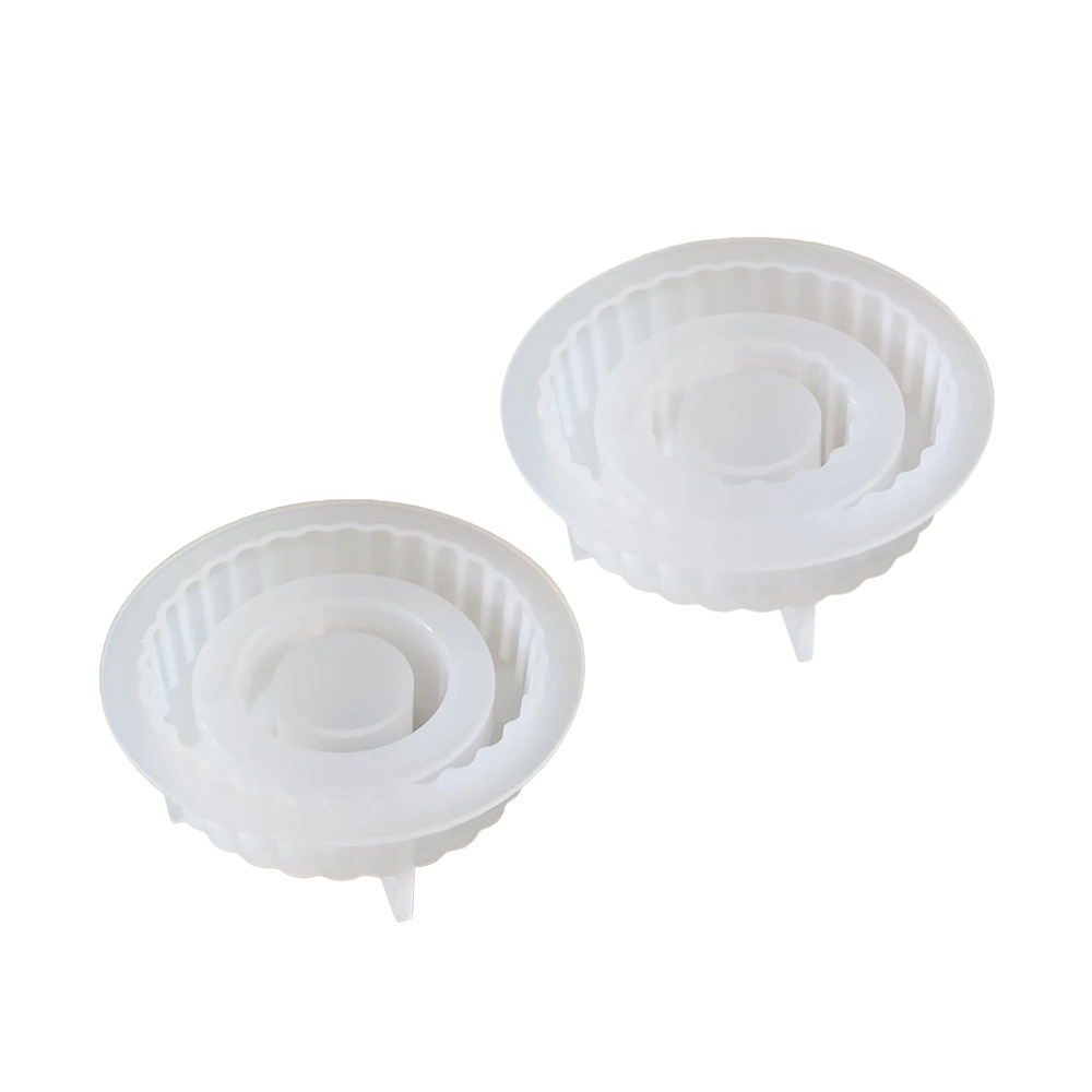 Striped candle holder aroma candle holder silicone mold