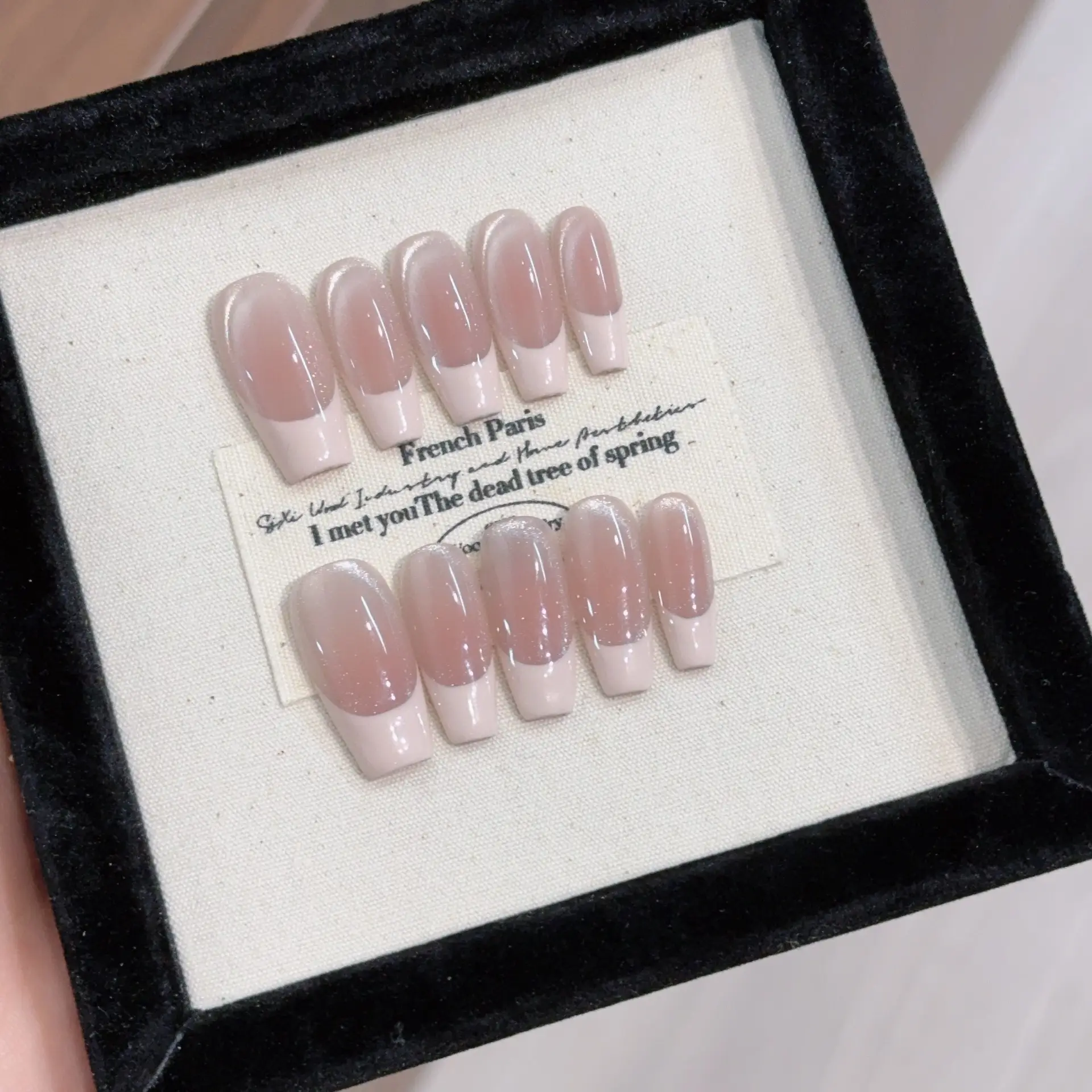 Handmade Detachable Long Nail Tips For Wearable Nails