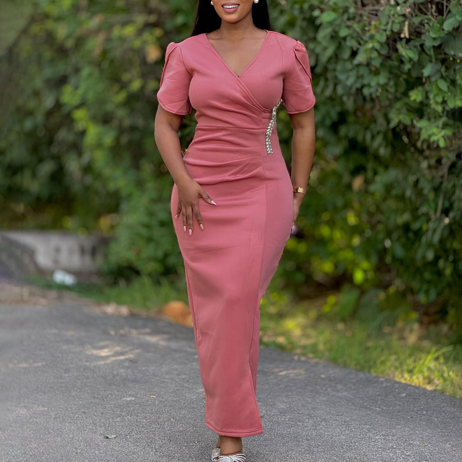 Womens Stylish And Elegant African-inspired Casual Dress