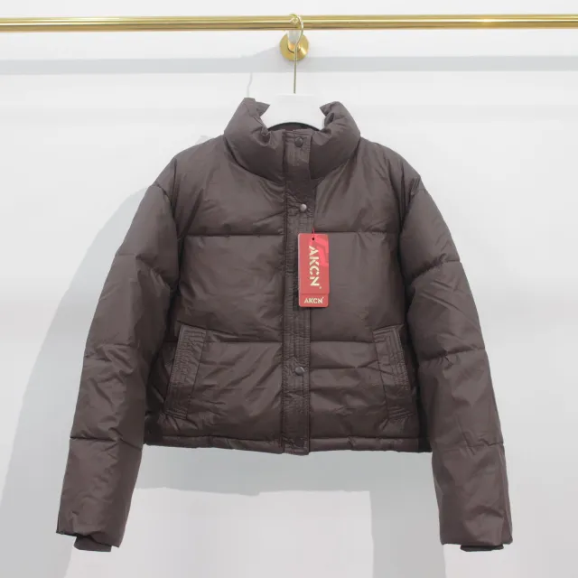 Loose Thick Windproof Stand Collar Coat Brown - Shop at LoveMi