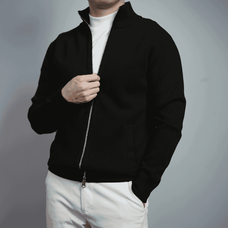 Autumn New Arrival Comfortable Chain Stand-collar Solid-color Knit video thumbnail