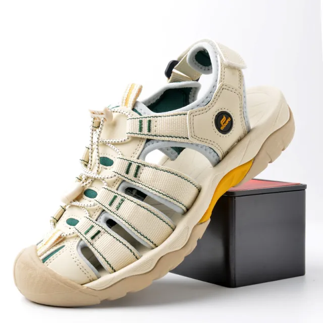 Outdoor Beach Women's Non slip Soft Bottom Quick drying Breathable Closed Toe Sandals Beige - Shop at LoveMi