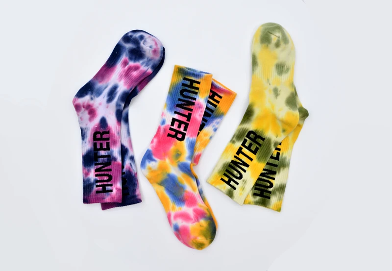 Title 12, Tie-Dyed Thin Tube Socks For Men And Women