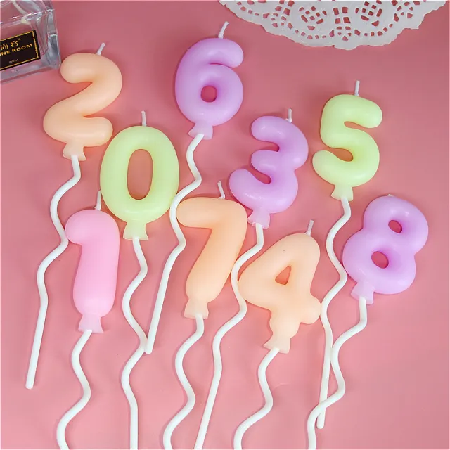 Rotating Balloons Digital Candles Birthday Candles 5 Random Color - Shop at LoveMi