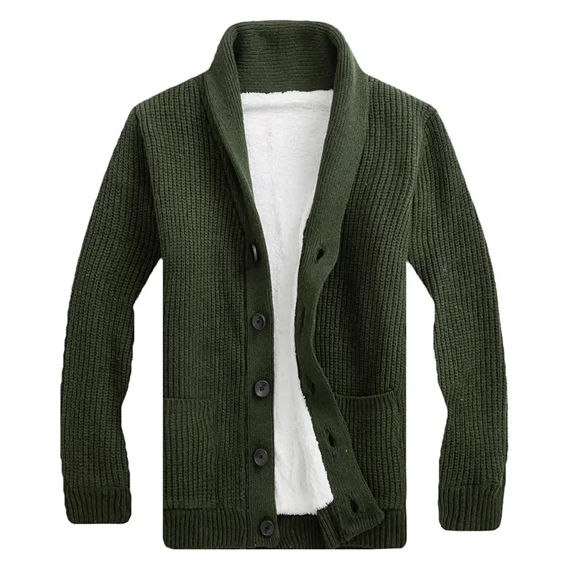 Autumn And Winter Sweater Knitwear Men's Cardigan Lapel