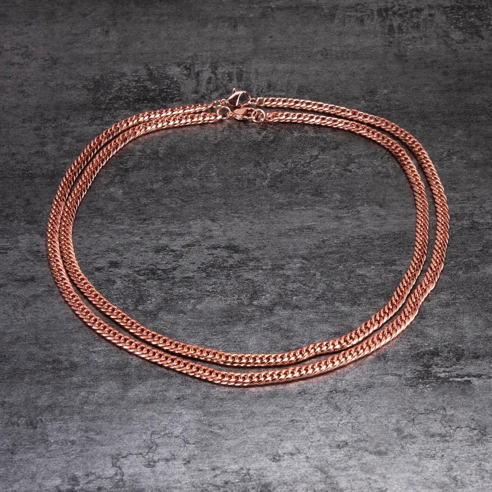 Necklace Red Copper Hand Twist Scratch Resistant Necklace