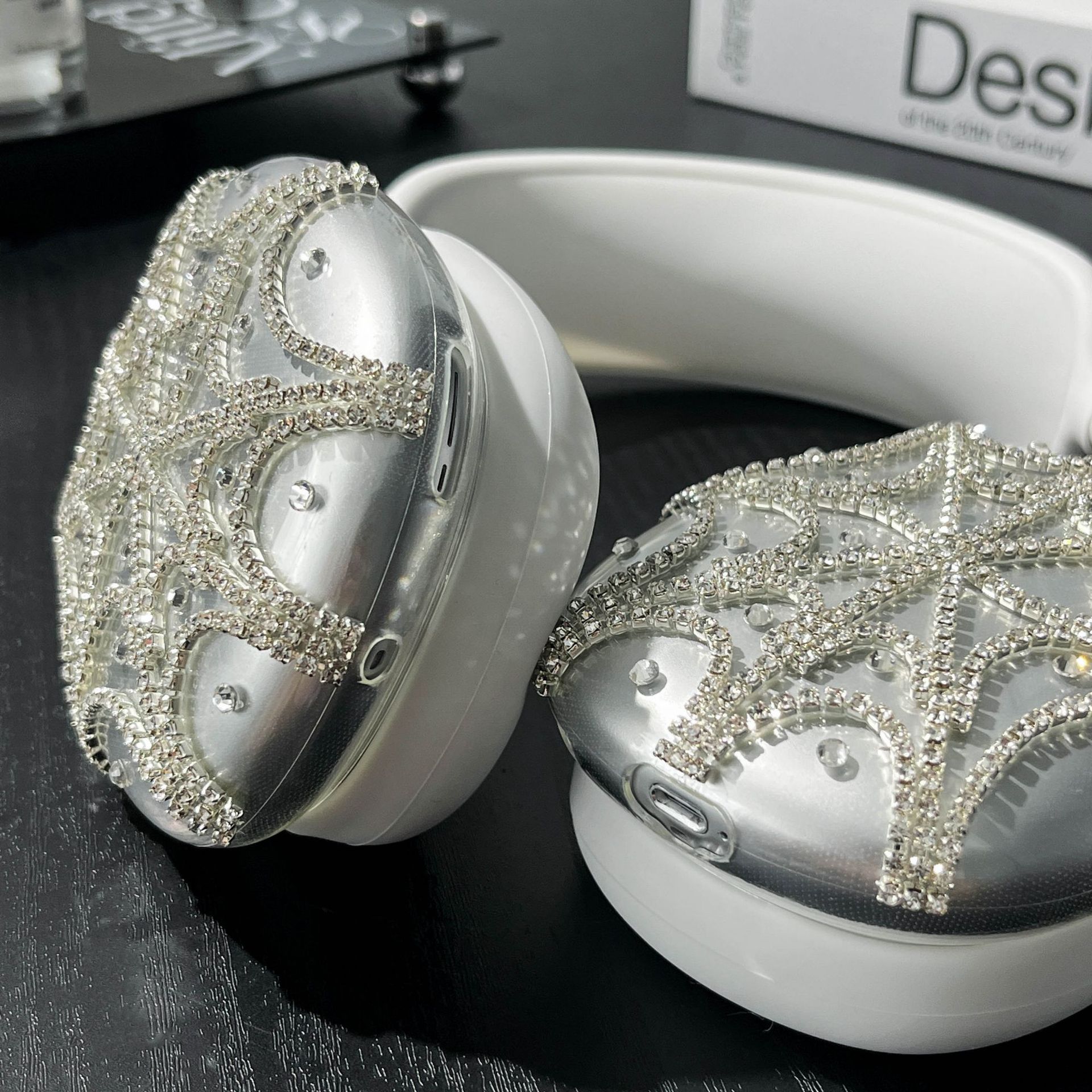 Title 10, Headset Protective Cover Diamond Studded By Han...