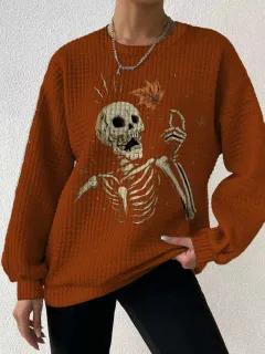 Women's Round Neck Sweater 3D Digital Printing - Zzy2023080214-L - View 1