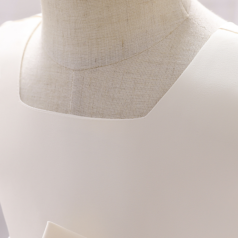 Birthday Dress Big Bow Flower Girl Wedding Dress Dress - Image 3