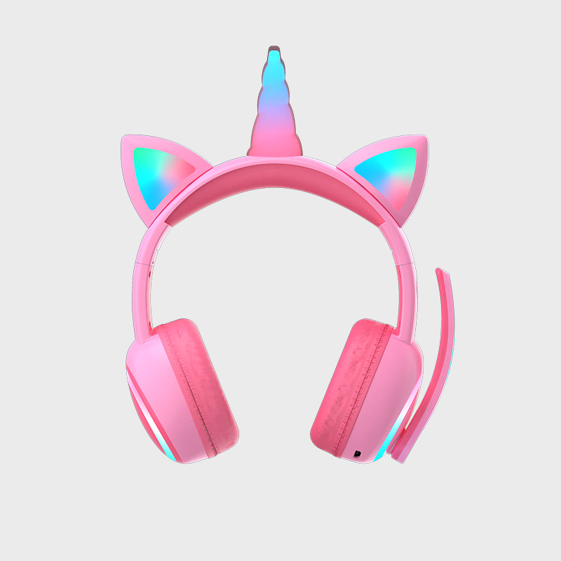 Glowing Bluetooth Headset Cat Ear Children's Headphones Crown Headset - Image 19
