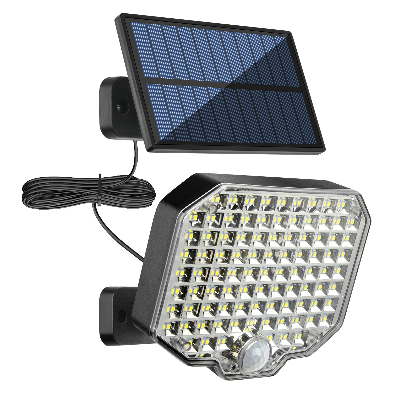 Wide-angle Illuminated Solar-powered Outdoor Courtyard Light