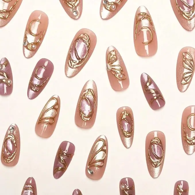 Almond-shaped Wearable Nail Tips