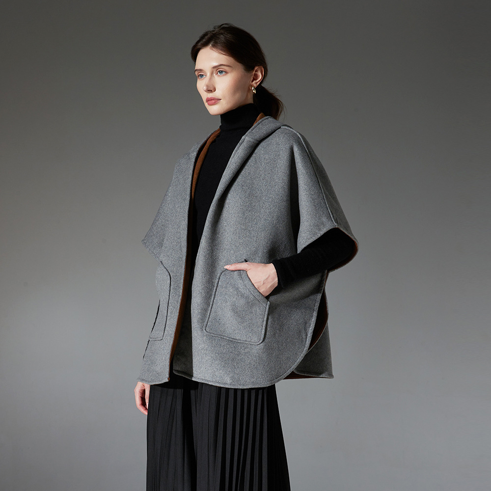 Pure Color Wool Cashmere Shawl