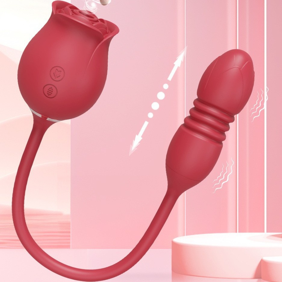 Rose Sucking Retractable Double-headed Toys - Image 1