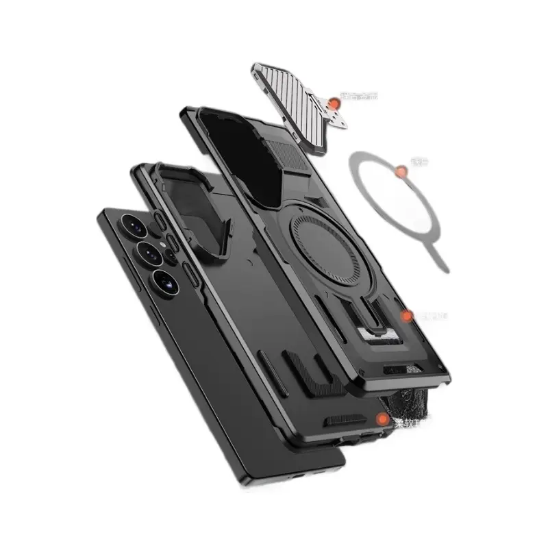 Shield Lens Phone Case Protective Case Magnetic Ring Bracket