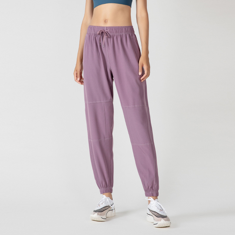 Casual Sports Pants Female Loose Tappered Slimming Ins Trendy Fitness Gray - Shop at LoveMi