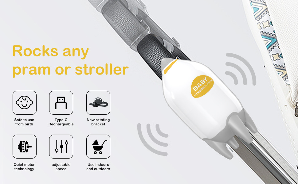 Title 1, Stroller Shaking Device Portable Baby Sleep Com...