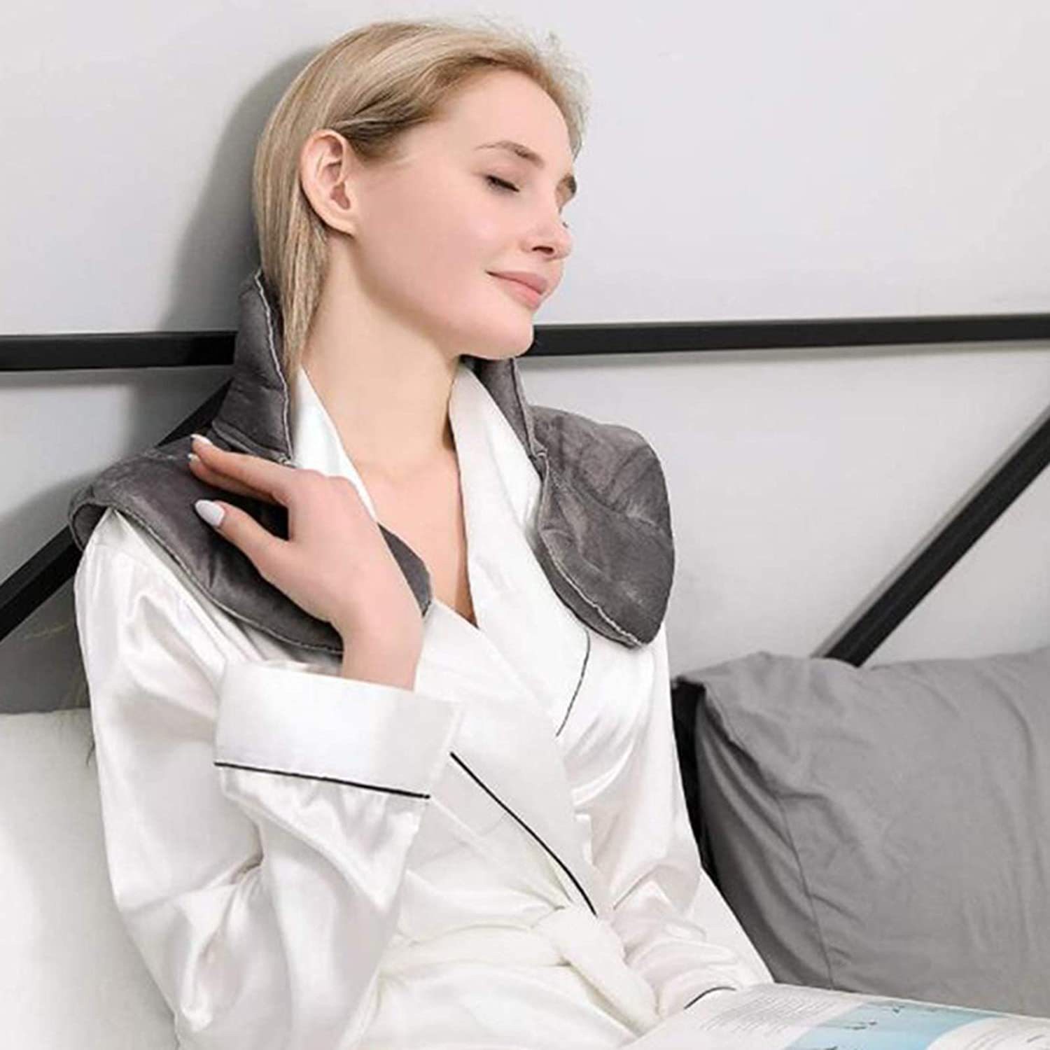 Microwaveable Neck Filled With Maifan Stone Warming Heat Therapy Shoulder And Neck Pillow