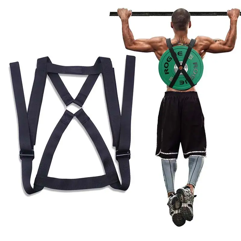 Weightlifting Belt With Weight Plates For Fitness Training