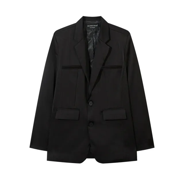 Solid Color Casual Suit Jacket Men's Spring And Autumn Black - Shop at LoveMi