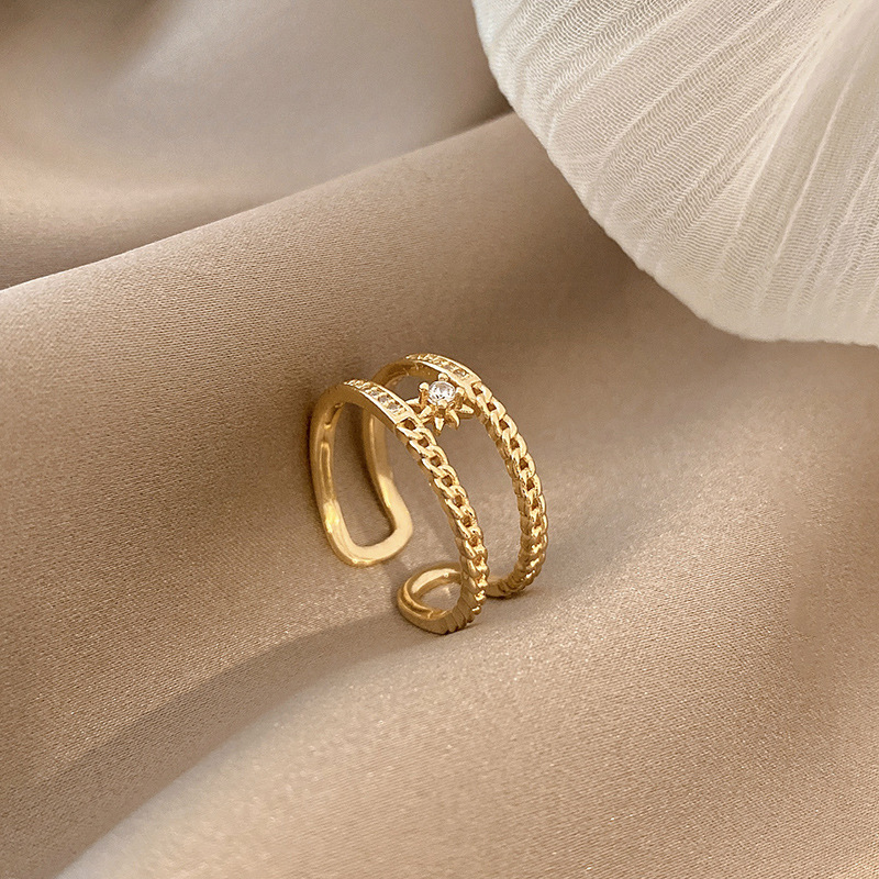 Ins Cool Zircon Forefinger Ring Joint Ring