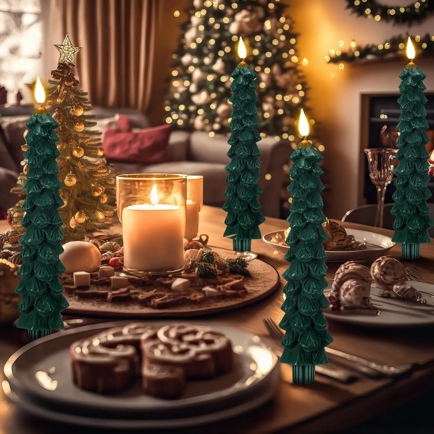 Christmas Decoration Atmosphere Pine Cone Candle
