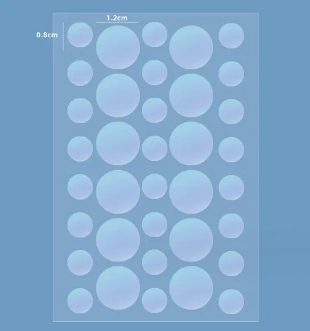 Colored Loving Heart Facial Hydrocolloid Acne Patch 36 Regular Laser Round - Shop at LoveMi