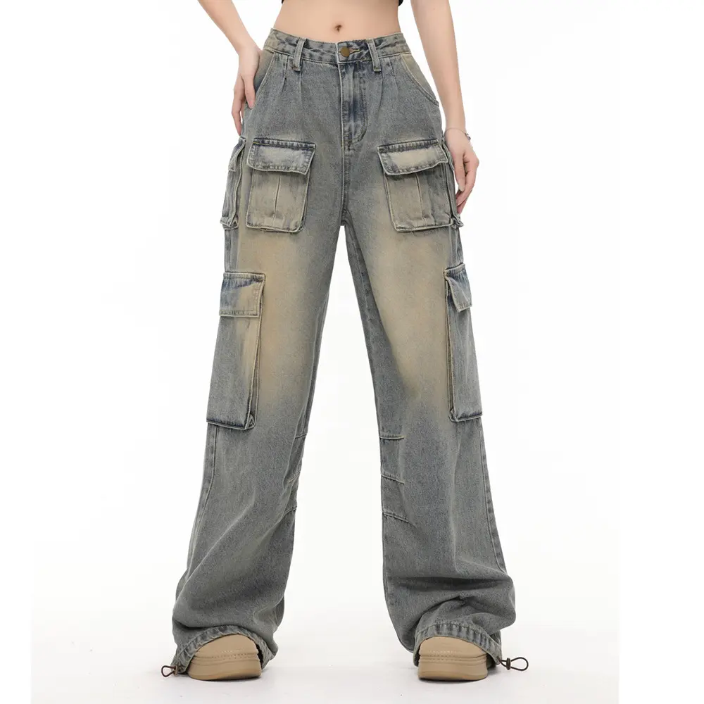 Vintage Fashion Work Clothes Jeans for Men