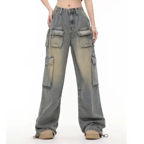 Vintage Fashion Work Clothes Jeans for Men