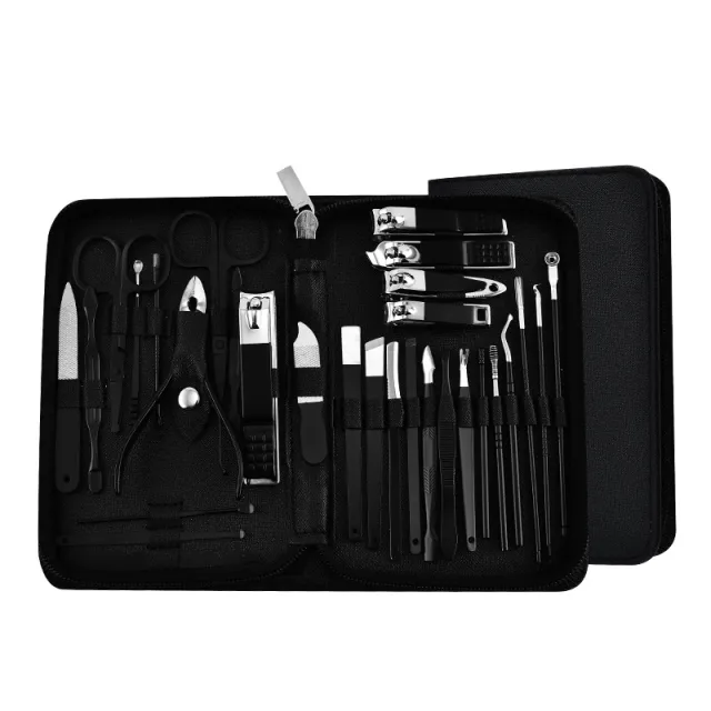 Portable Household Use 30 piece Nail Clipper Tool Set All Black - Shop at LoveMi