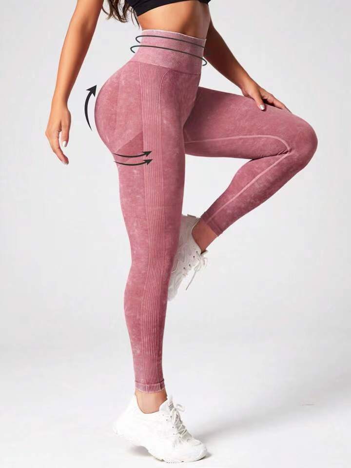 Title 6, Pantalon de yoga taille haute sans couture, eff...