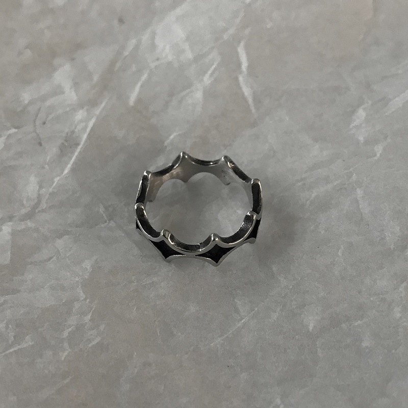 Retro Diamond Plaid Stitching Ring