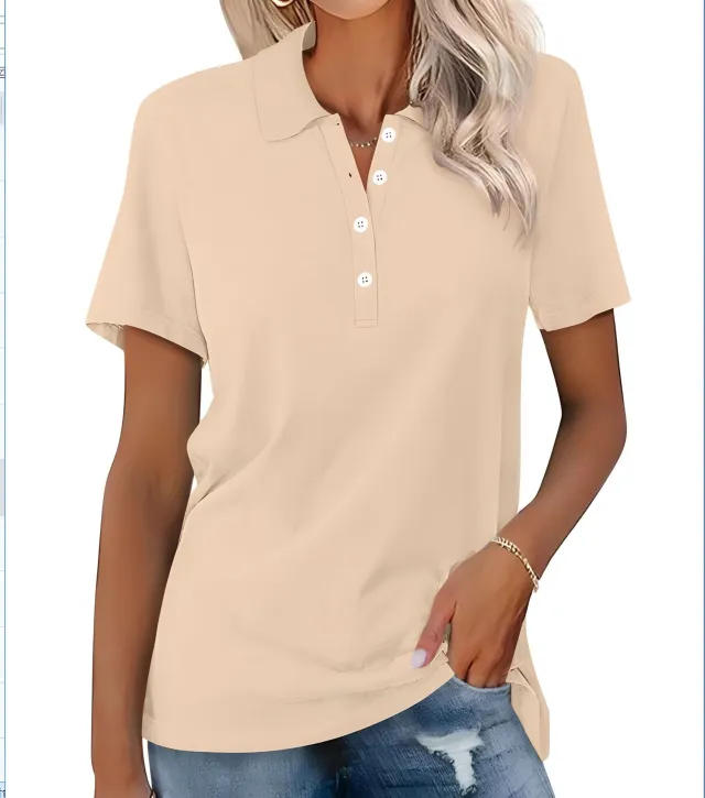 Women's Short sleeved Slim fit Casual Fashion Top Color 2 2Xl - Shop at LoveMi