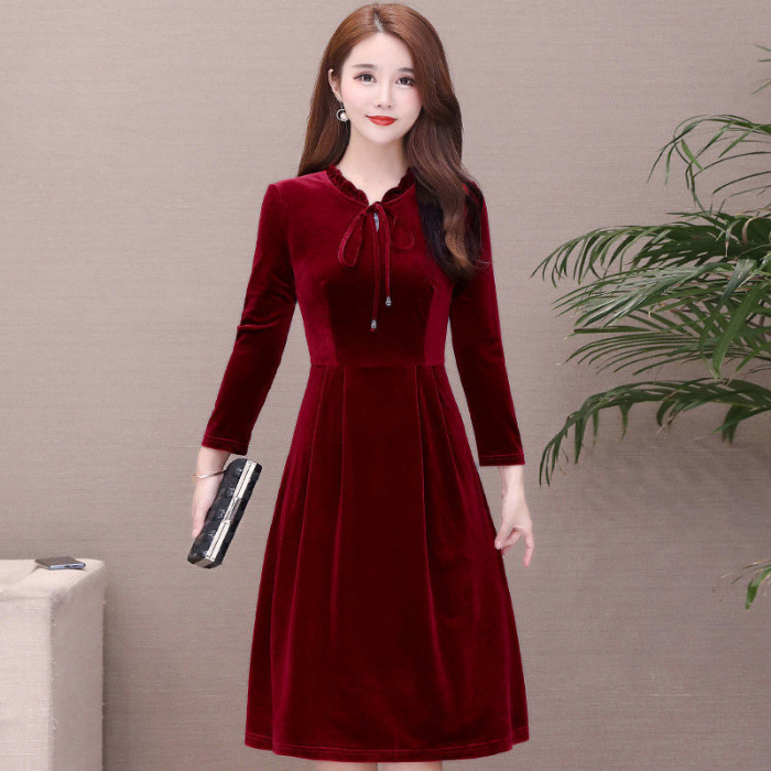 Mom's Plus size Women's Wear A line Slip Dress Wine - Shop at LoveMi