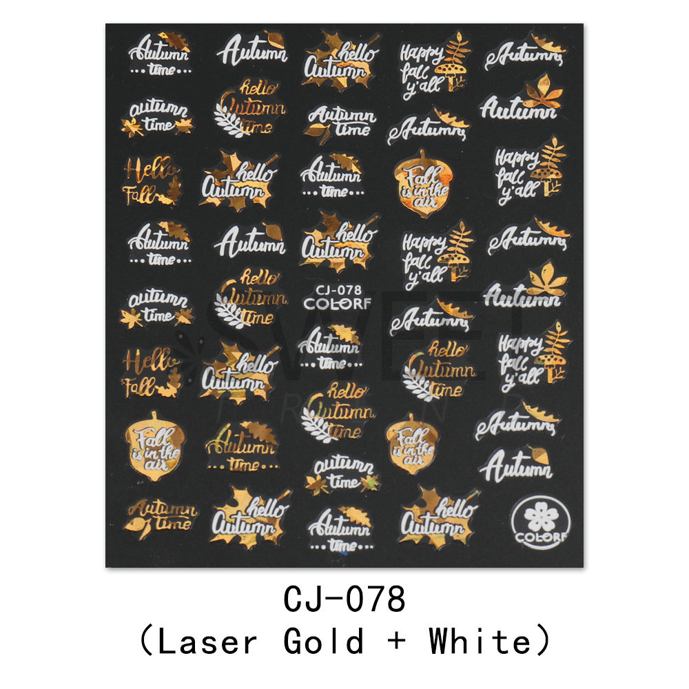 CJ078 Laser Gold White