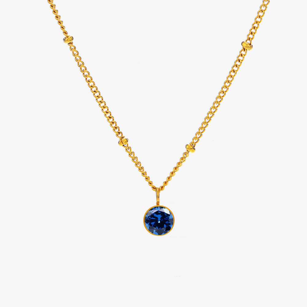 December Titanium Steel Necklace