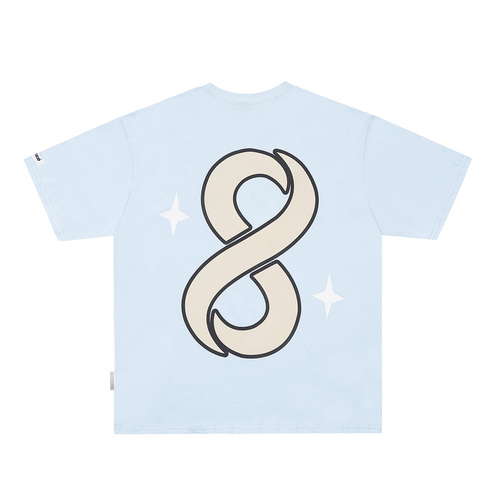 Digital 8 Printed Short-sleeved T-shirt For Men