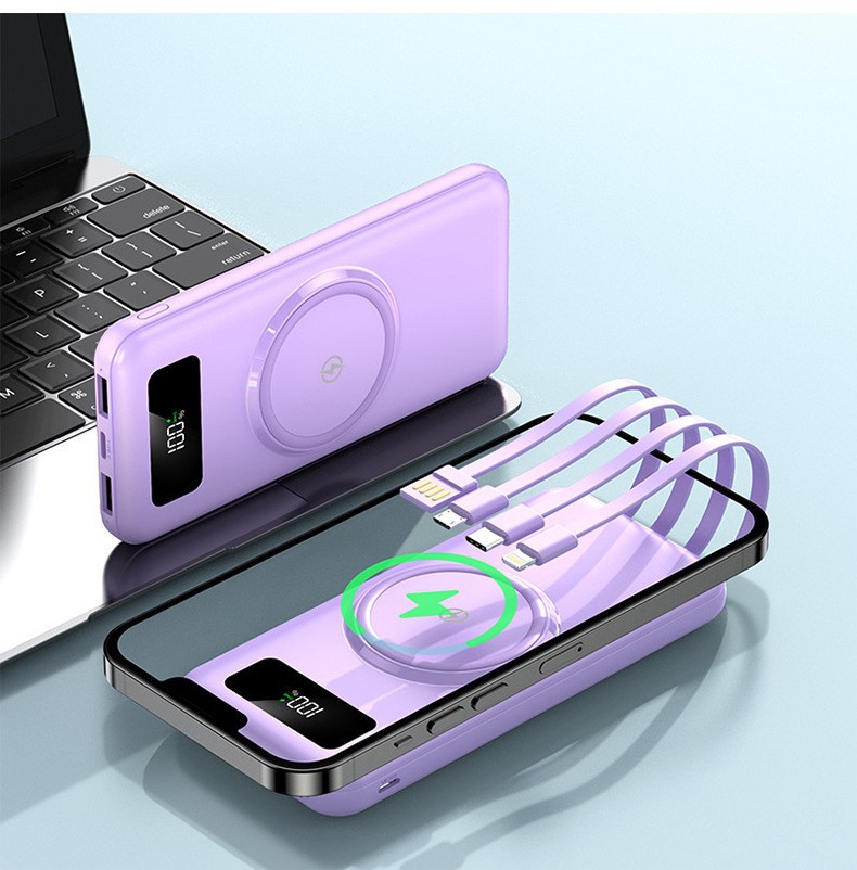 40000mAh Power Bank Backup 4 USB Fast Charge Wireless Portable External Battery - Photo 6 sur 8