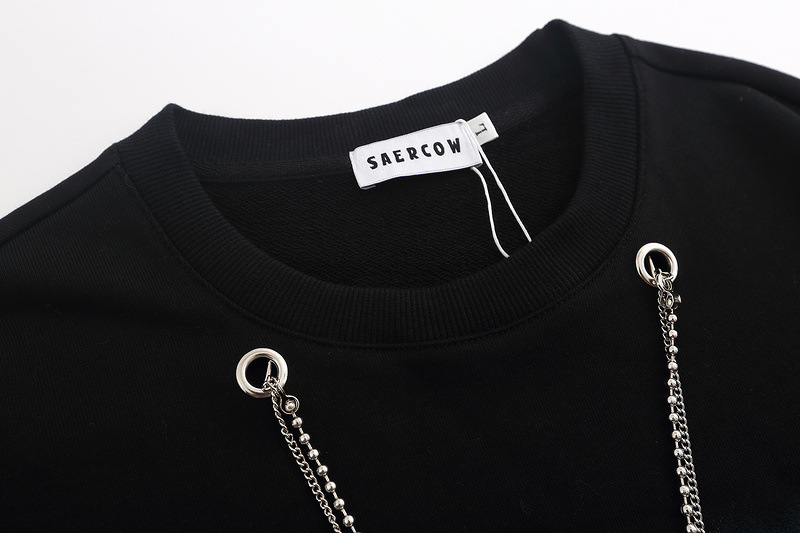 Title 6, Mens Letter Necklace Sweater Versatile Hatless...