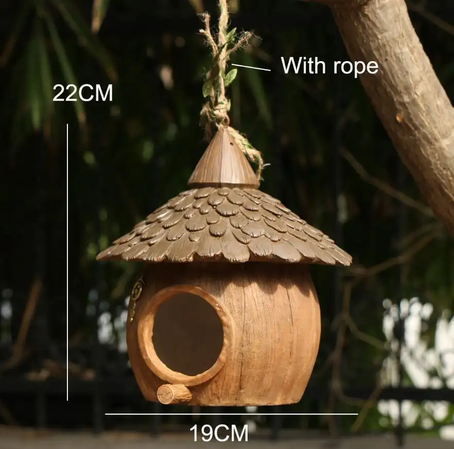 Bird House Bird Nest Garden Decoration Balcony Courtyard Tree Pendant Outdoor Decoration