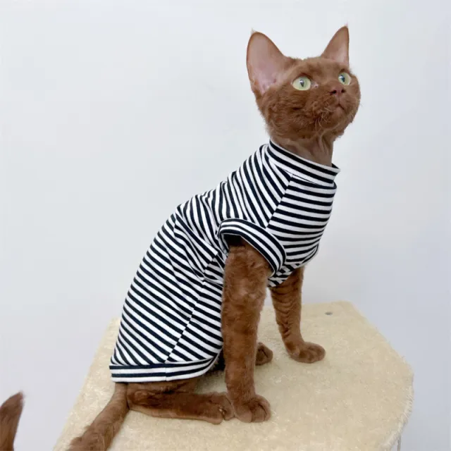 Pet Clothes Winter Stretch Fleece Vest Warm Black Stripes - Shop at LoveMi