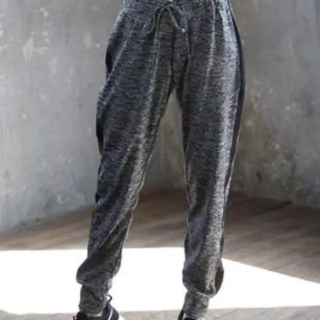 Yoga Trousers Running Sports Pocket Ankle tied Women Gray - Shop at LoveMi